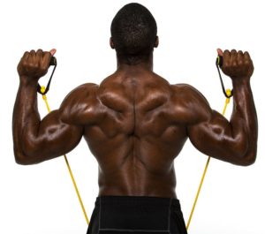 élastique de musculation pour travailler le dos