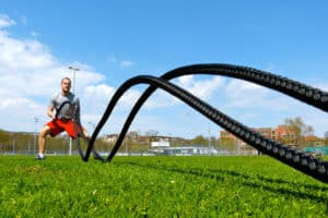 battle rope en extérieur