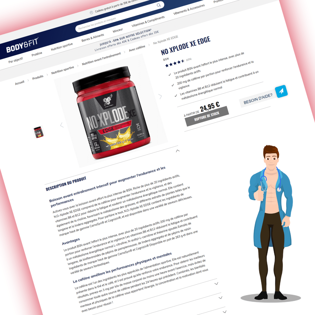 exemple fiche produit body and fit