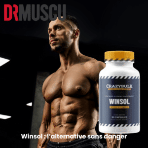 Homme musclé et complément alimentaire Winsol.