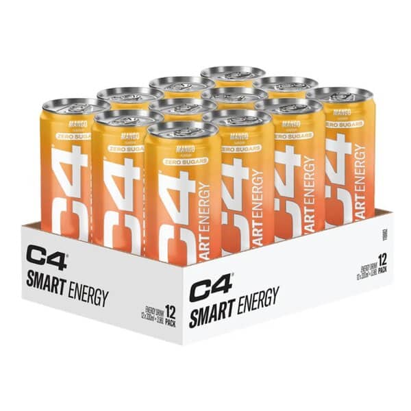 Pack de 12 canettes C4 Energy Drink.