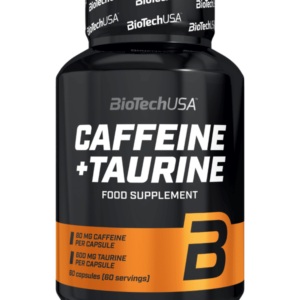 Pot de complément alimentaire caféine et taurine.