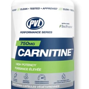 Pot de carnitine PVL de 750 mg.