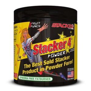 Pot de Stacker 4 en poudre, brûleur de graisse.