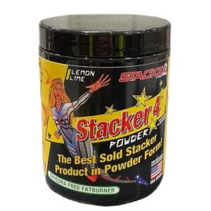 Complément alimentaire Stacker4 en poudre, citron-citron vert