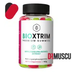 Bouteille de gummies BIOXTRIM pour complément alimentaire.