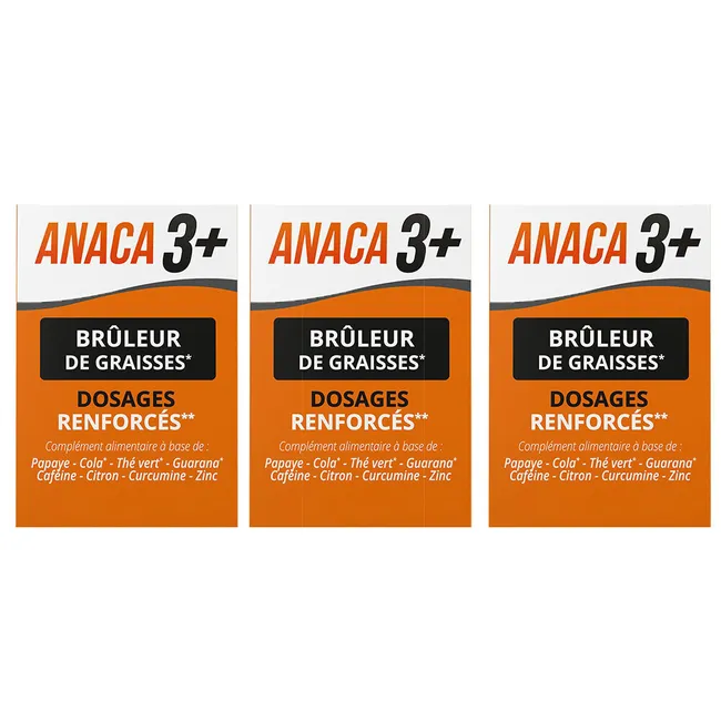 Compléments Anaca 3+ brûleurs de graisses.