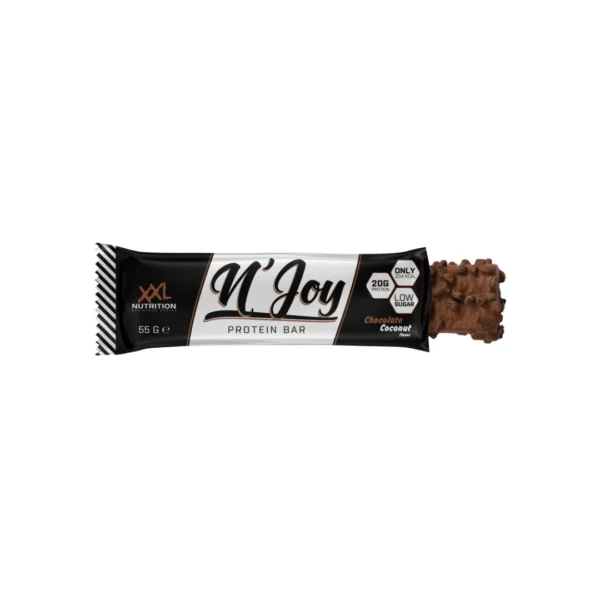 Barre protéinée N'Joy chocolat-coco.