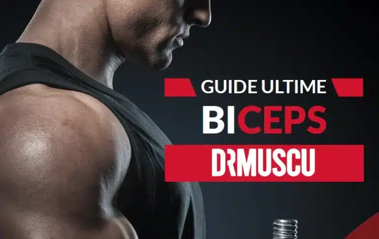 Homme musclé, guide biceps DrMuscu.