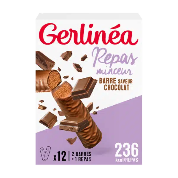 Barre chocolatée minceur Gerlinéa substitut repas