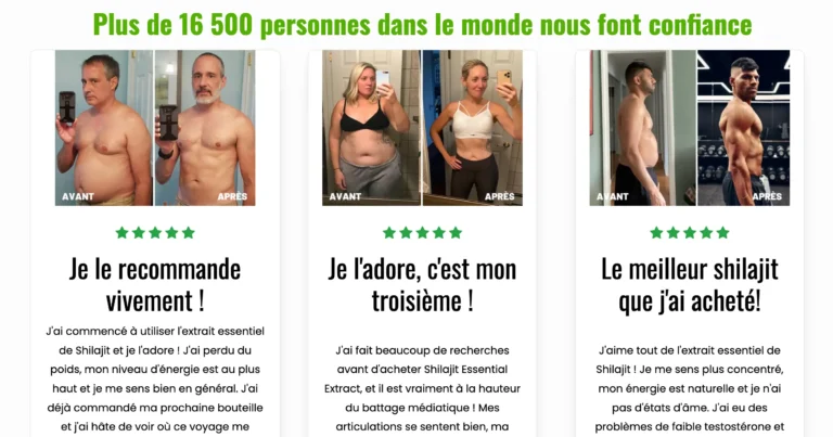 avis shilajit wellness nest et avant / après test