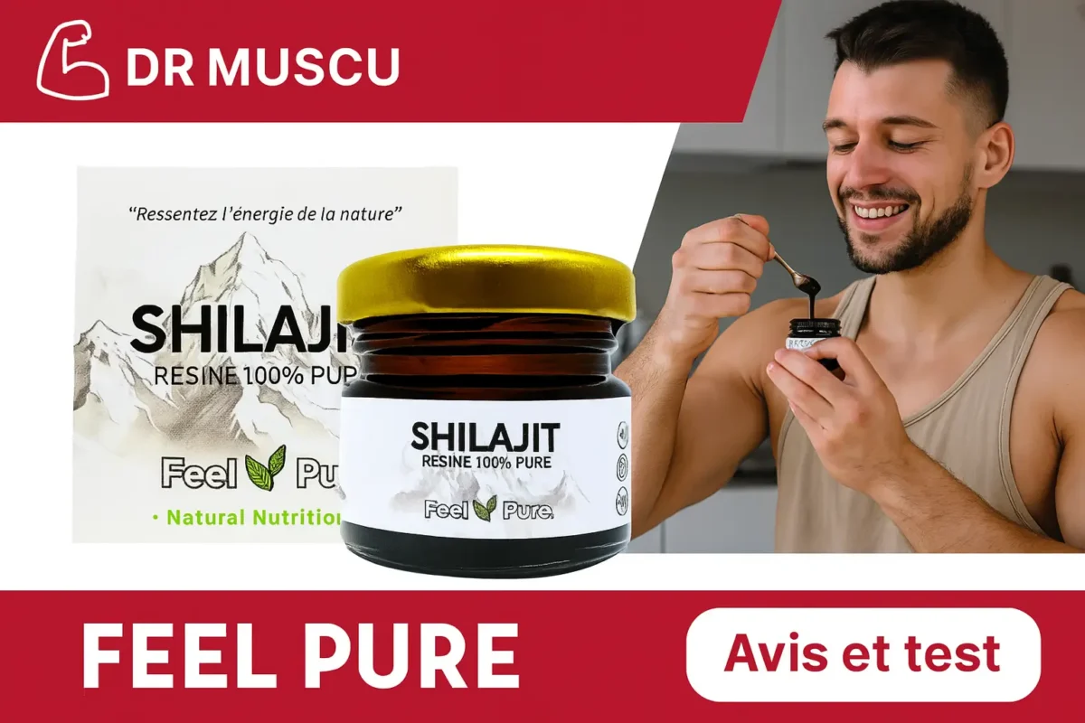 Shilajit résine feel pure utilisée par un testeur de dr muscu