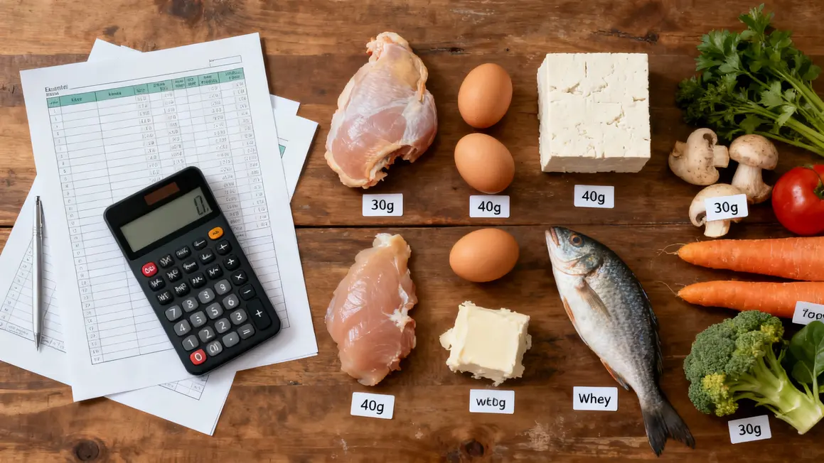 Calculateur et portions alimentaires pour quota protéines sèche