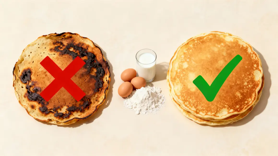 Comparatif pancakes protéines raté réussi seche