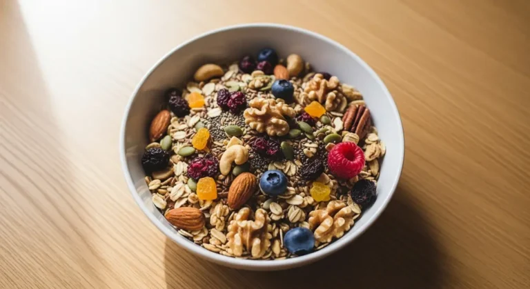 bol de granola maison healthy pour sèche