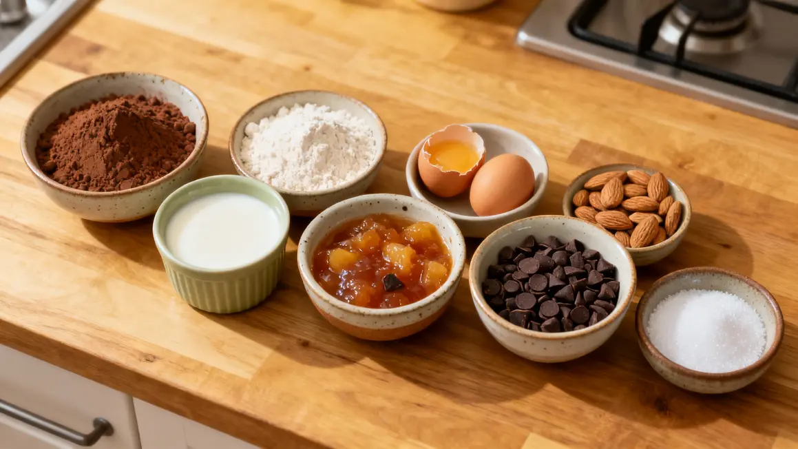 ingredients mug cake chocolat healthy fibres proteines
