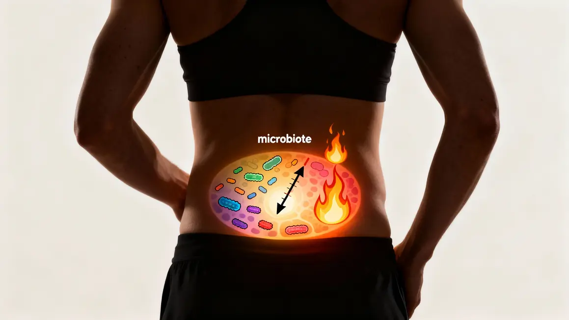 schema microbiote ventre perte graisses musculation