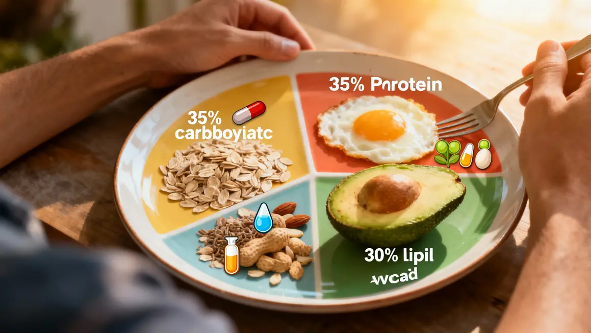 Répartition nutriments petit déjeuner prise de masse