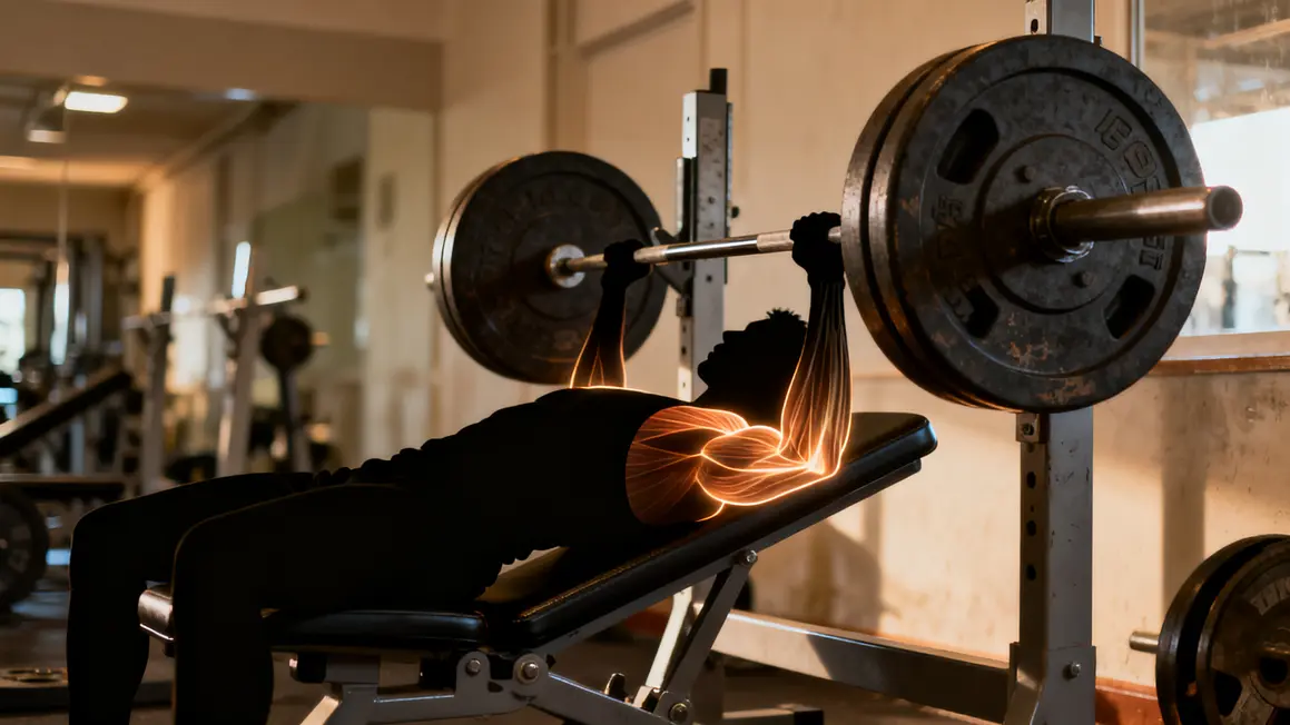 developpe couche mise en valeur pectoraux epaules triceps