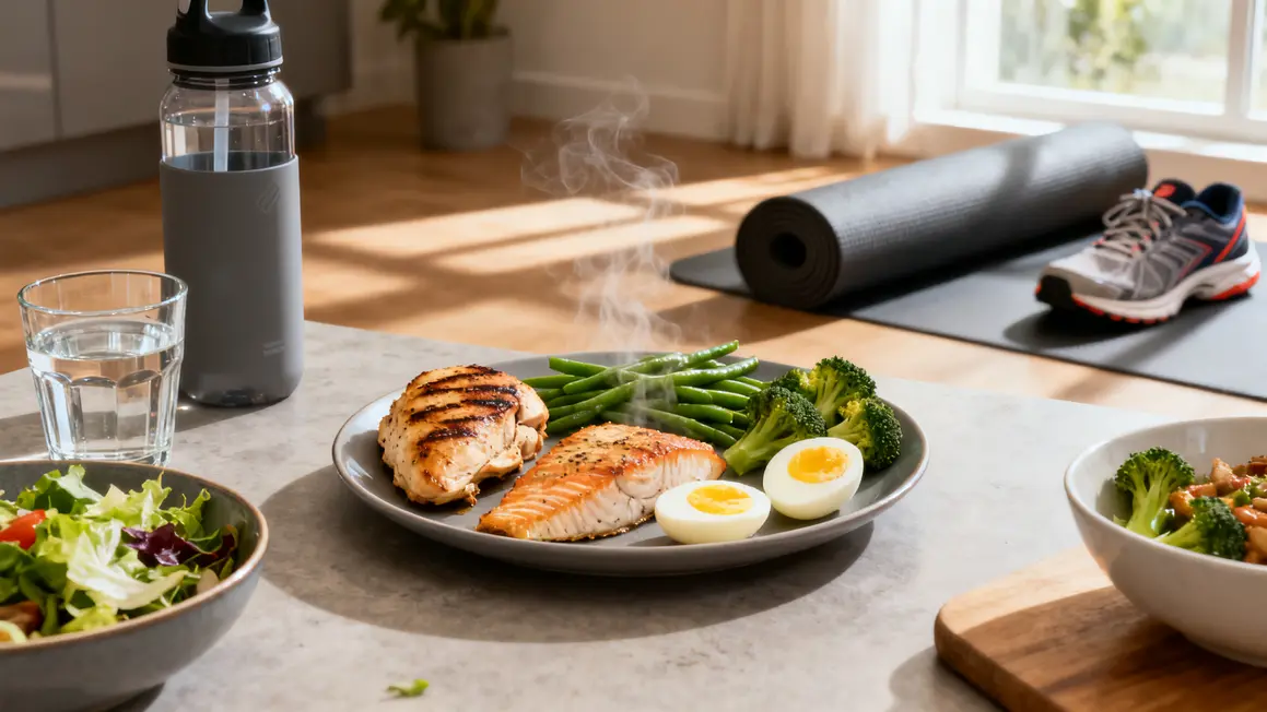 aliments et protéines pour sèche et hydratation