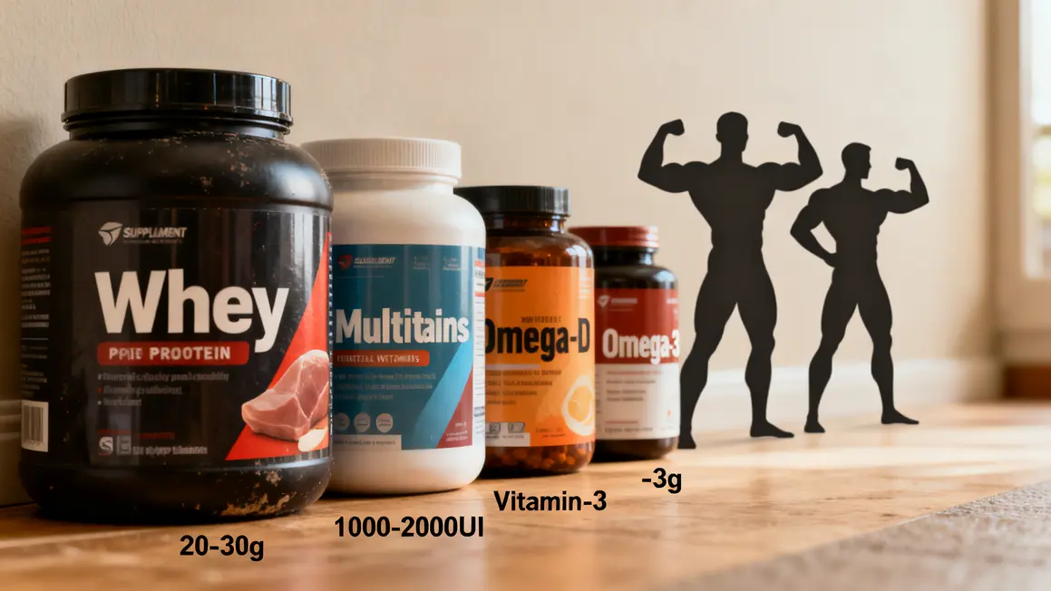 whey multivitamines omega 3 complements prioritaires pour la seche homme