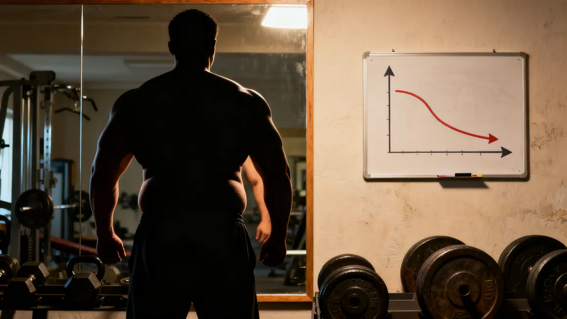 silhouette athlétique concept sèche musculation
