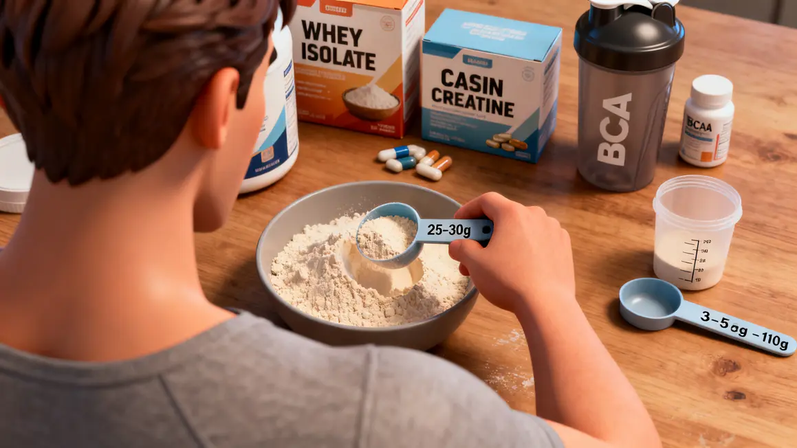 complements pour la seche, plan supplements, whey caséine creatine BCAA