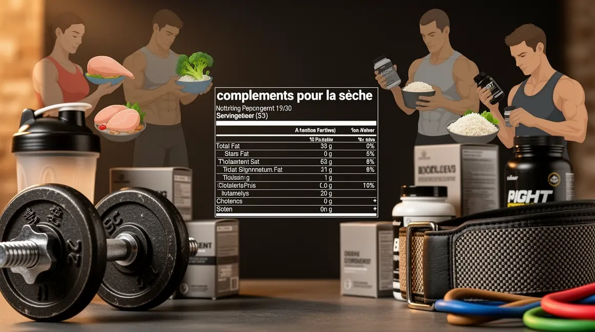 complements pour la seche tableau nutrition musculation