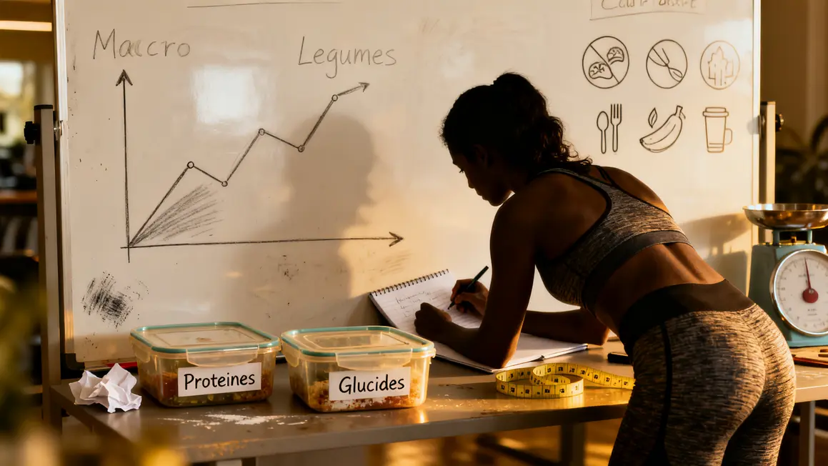 tableau macros sèche, meal prep protéines glucides