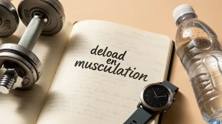 deload musculation carnet haltères eau