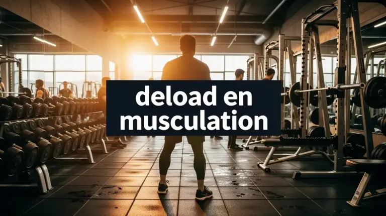 image deload en musculation dans salle de sport moderne