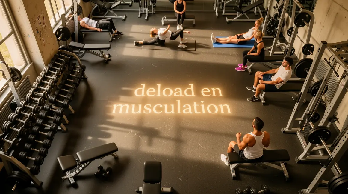 Vue salle musculation calme avec deload