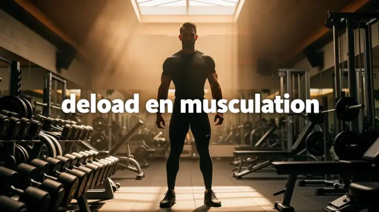 deload en musculation homme silhouette athletique
