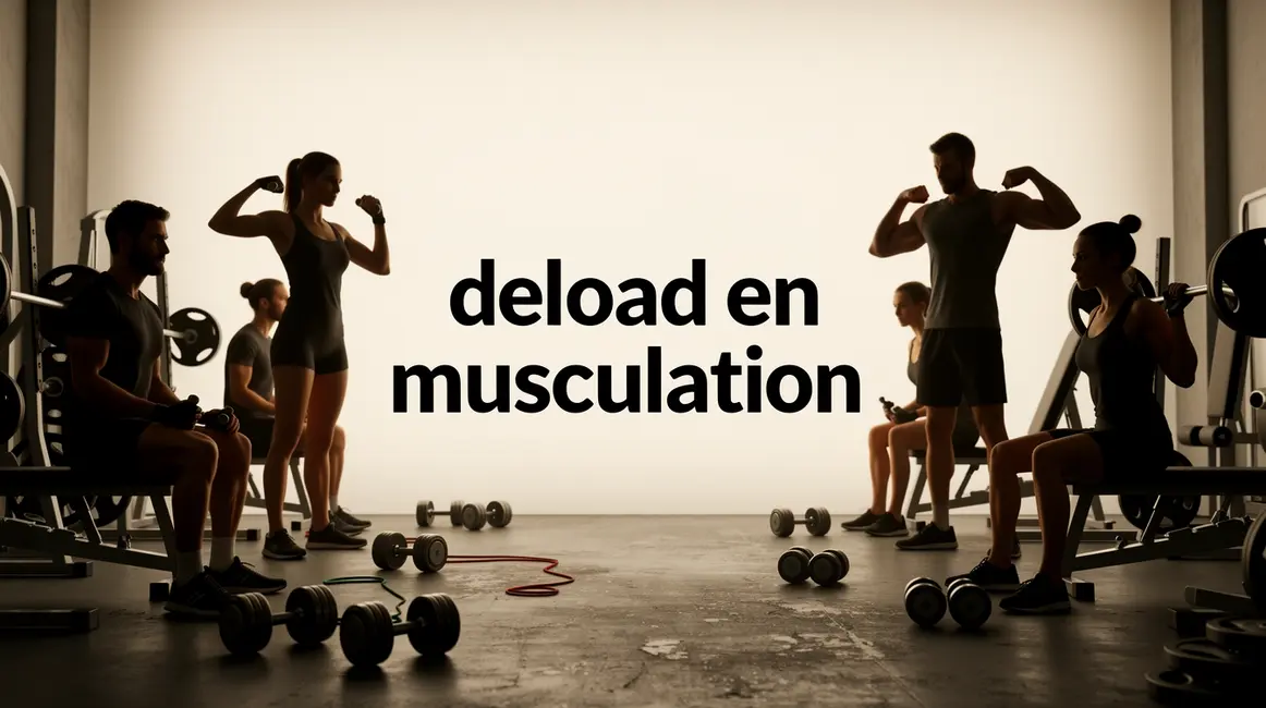 deload musculation petits budgets silhouettes récupération salle minimaliste