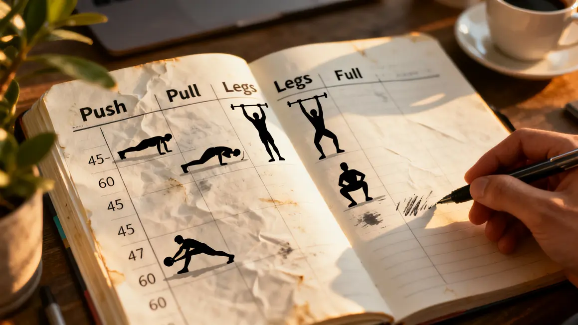 deload musculation petit budget planning semaine tableau exercices