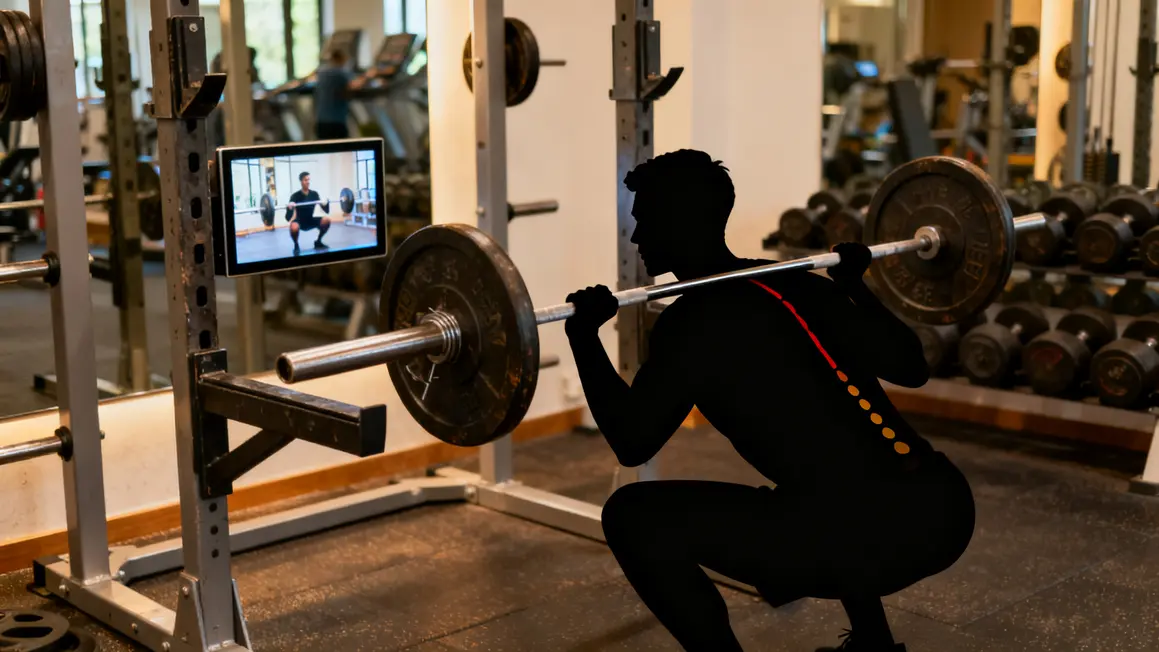 position squat debutant dos neutre profil
