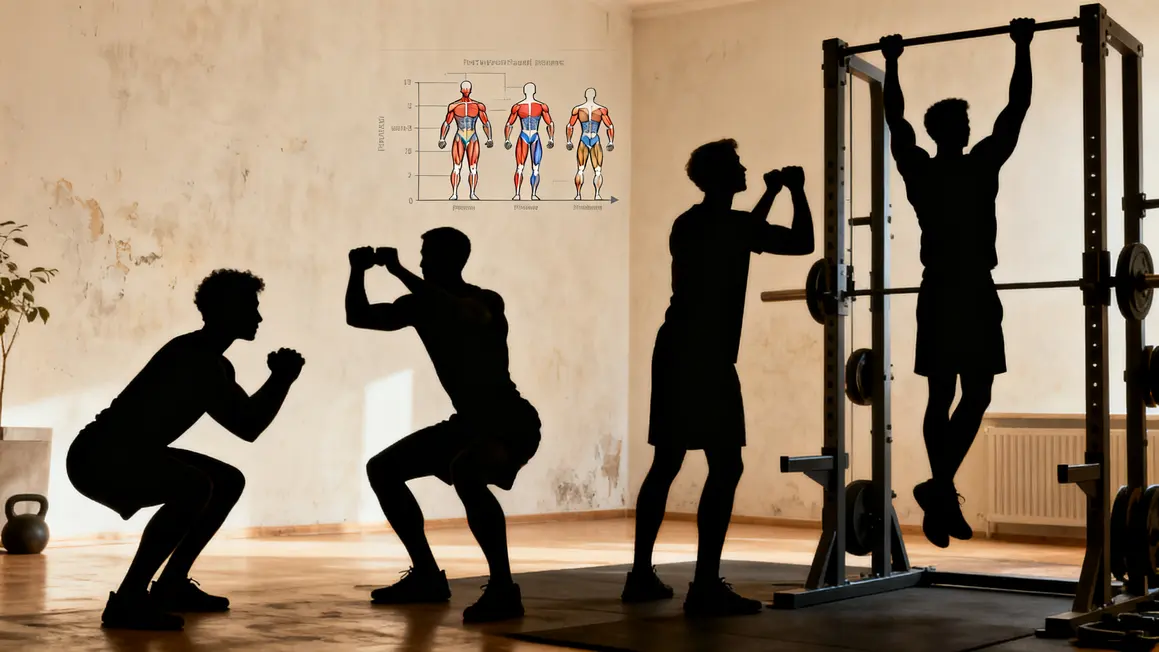 Mouvements routine full body muscles sollicités