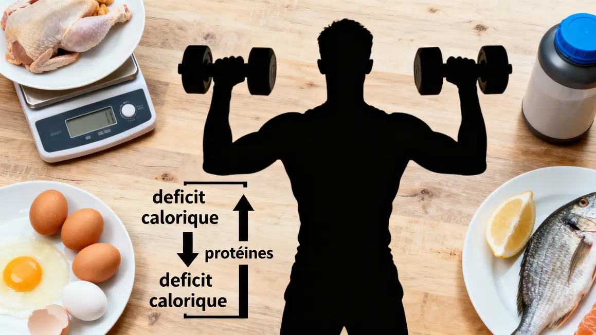 complement pour la seche deficit calorique proteine illustration