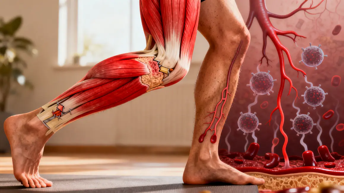 Mecanismes recuperation jambes effort muscles circulation toxines