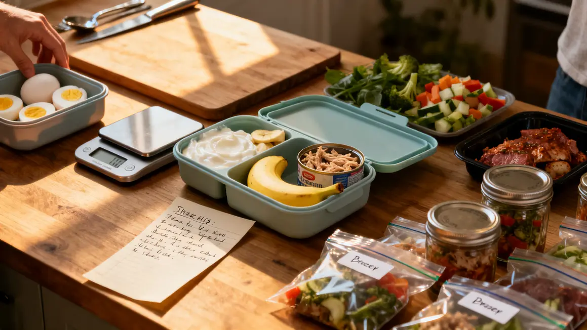 Repas proteines tupperware batch cooking post training