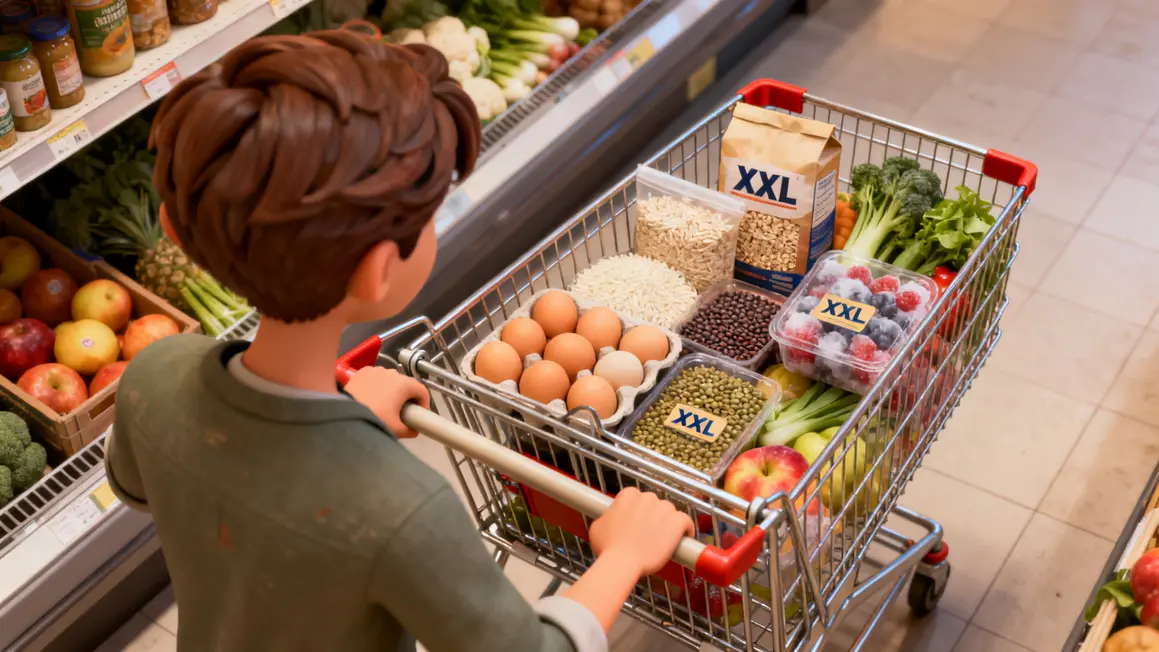 courses economiques aliments prise de masse propre