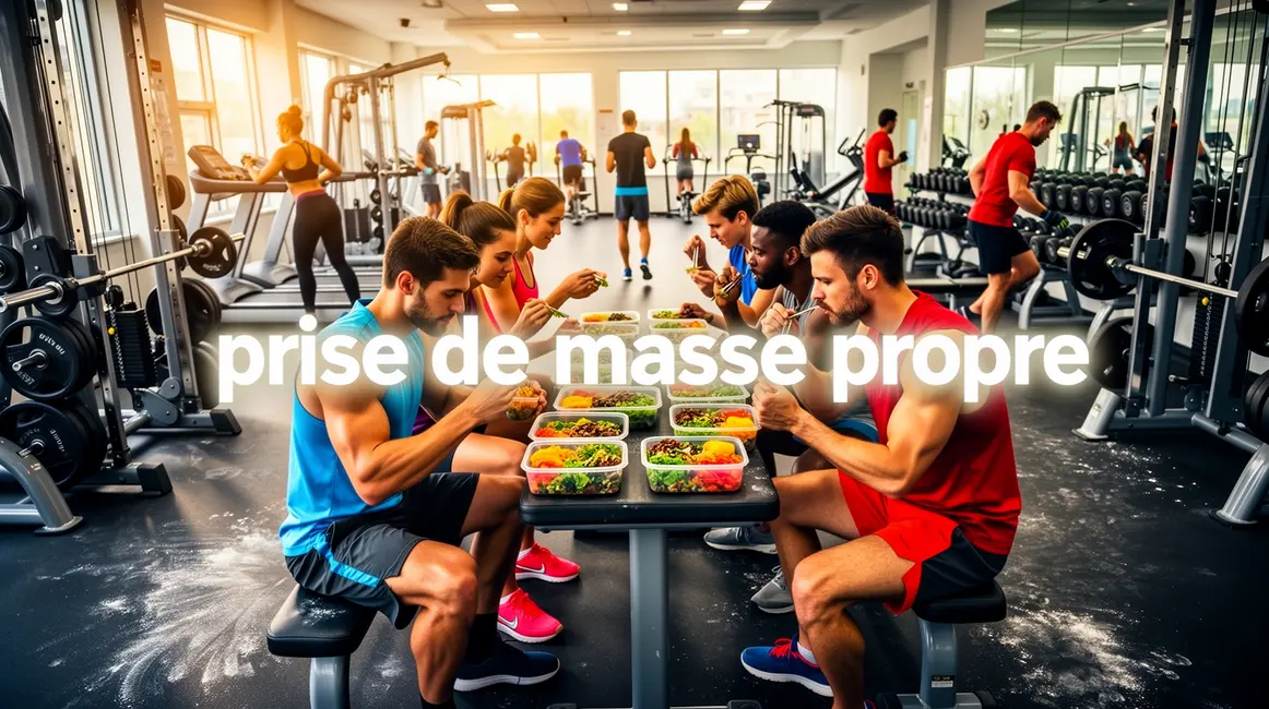 prise de masse propre musculation athlètes repas sains