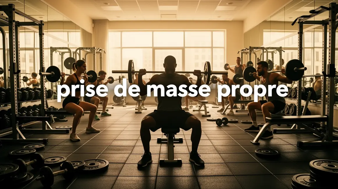 Prise de masse propre sportif haltères musculation