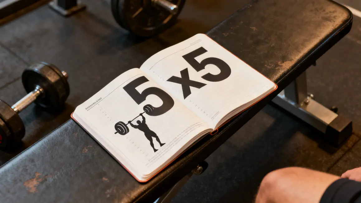 carnet entrainement programme 5x5 developpe couche