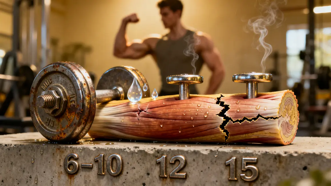 schéma hypertrophie musculaire tension stress dommages