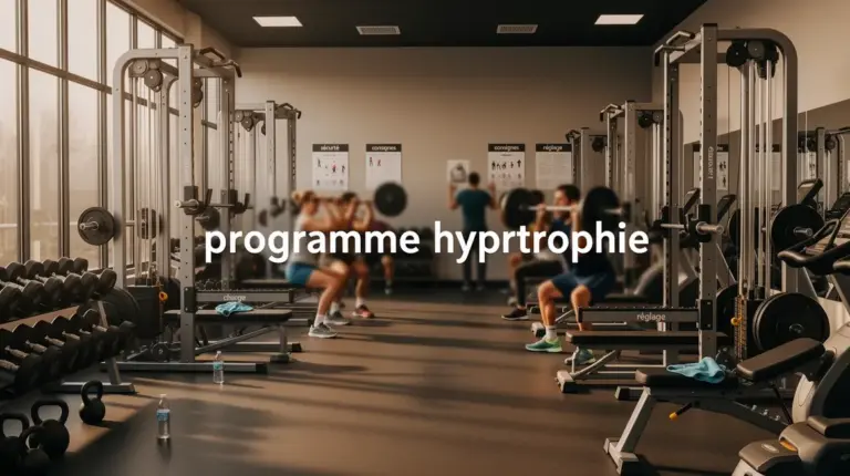 programme hypertrophie salle musculation moderne