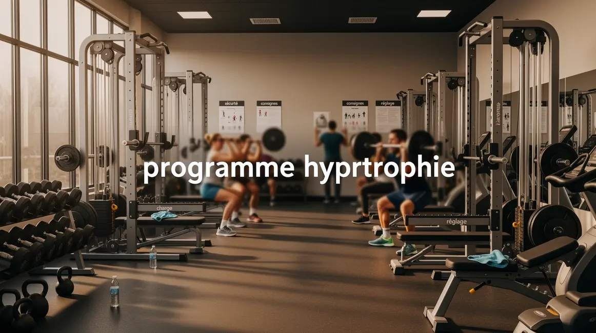programme hypertrophie salle musculation moderne