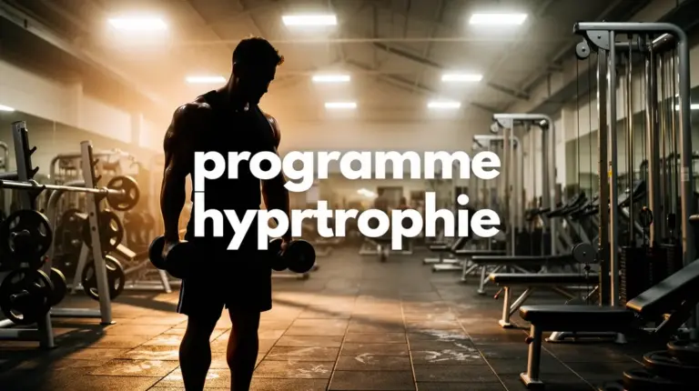 visuel programme hypertrophie salle musculation homme