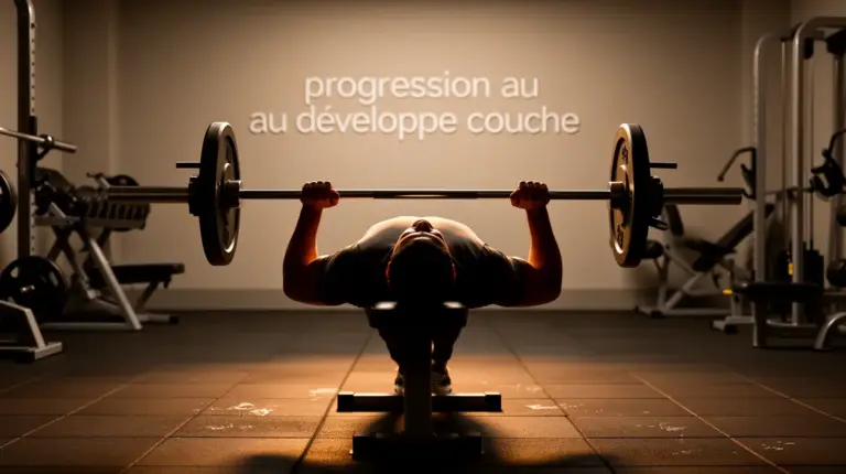 progression au developpe couche sur banc musculation minimaliste