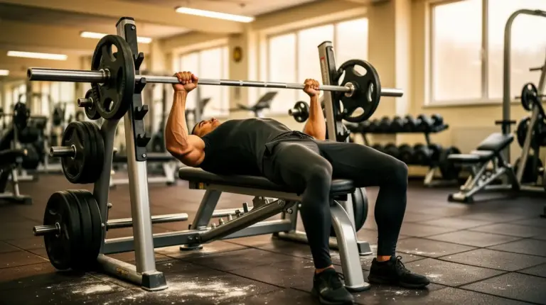 progression developpe couche sur banc musculation